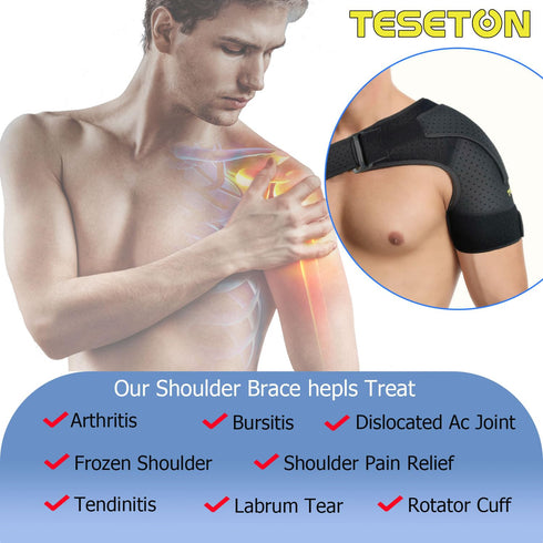 Shoulder Brace for Men and Women, Shoulder Compression Sleeve for Pain Relief, Rotator Cuff Support Brace...