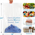 15 Count Zipper Storage Bags, 18'' x 24'' Large 5 Gallon Clear Reclosable Food Storage Bag for Food, Clothing, Office Supplies & Travel Essential,...