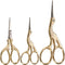 3 Pieces Stork Scissors Stainless Steel Crane Design Sewing Scissors Embroidery Scissors Tailor Scissors Dressmaker Shears for Embroidery, Paper C...