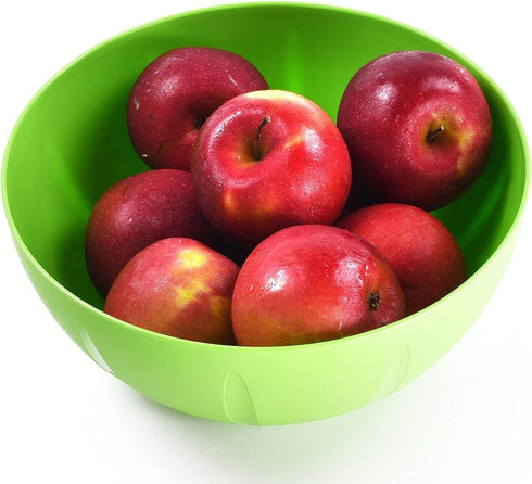 YBM HOME 8-Inch Plastic Serve Mixing Bowl for Everyday Meals - Ideal for Cereal, Snacks, Popcorn, Salad, and Fruits, Microwave Safe, Pink...