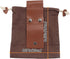 Foraging Bag Leather Belt Pouch Canvas Collapsible Bag Outdoor Camping Storage Folding Bag Mushroom Portable Storage Bags Belt Dump Pouches for Tr...