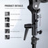 NEEWER Camera Flash Bracket H-Type Mount with Umbrella Softbox Holder, 180° Swivel Adjustable Metal Light Stand Adapter with 1/4" to 3/8" Screw Ad...