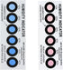 Dry & Dry Premium Humidity Indicator Cards 20 Pack(Reusable) - 10-60% 6 Spot(20 Cards)