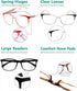 Eyekepper 5 Packing Reading Glasses Women Large Frame Readers Men +2.25...