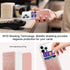 Glitter Self Adhesive Card Holders for Back of Phone, Leather RFID Phone Wallet Pockets Stick On, Credit Card Holders Sleeve for Phone Case, Rose ...
