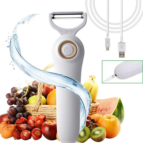 Electric Potato Peeler, Handheld Electric Vegetables and Fruit Peeler 3-in-1 Pro Set, USB Rechargeable Kitchen Gadgets for Apples, Potato, Carrots...