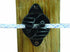 Field Guardian Wood Post Nail-On Polyrope Insulator, Black...