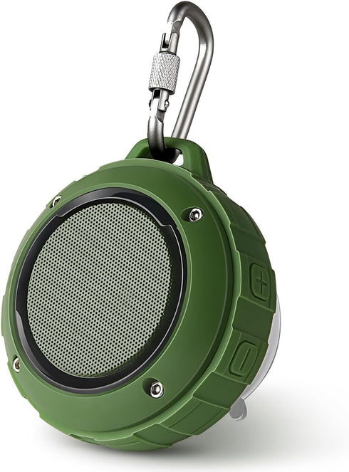Kunodi Outdoor Waterproof Bluetooth Speaker, Wireless Portable Mini Travel Speaker with Subwoofer, Enhanced Bass, Built in Mic for Sports, Pool, B...