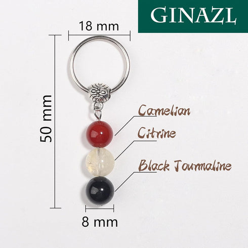 Natural Crystals Keychain Gift for New Beginnings, Small Healing Stones Keychain for Anxiety Relief. Healing Crystals...