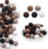 David accessories Silicone Beads 15mm Silicone Beads Bulk Round Silicone Beads for Keychain Pens Lanyards Bracelet Making DIY Craft 50Pcs (C)...