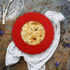 4 Pcs Mini Pie Crust Shields, Silicone Pie Pan Shield for Baking, Mini Pie Crust Protector 4 to 6 in (Red)...