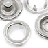 Dritz 2 Open Ring Sides Size 16 Nickel Includes Snaps & Tool Fasteners, 7/16", 60 Sets...