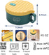 AI LOVE PEACE Microwave Ramen Soup Bowl - Instant Noodle Cooker for Dorm Room Essentials with Lid - Ramen Maker - Microwave Safe Bowls Ramen Cooke...