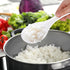 2PCS Plastic Rice Serving Spoon White Non-Stick Rice Spoon Paddle Rice Cooker Spoon Spatula 7.87 Inch...