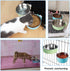 Pet Hanging Bowl 2-in-1 Removable Stainless Steel Food Hanging Bowl for Puppy/Cat, Andiker Pet Bowl Hanging Cage Large Water Food Feeder for Dogs ...