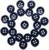Workshop Uniform Shirt Buttons includes 22 Buttons Measuring 13mm (1/2 Inch) for Uniform Shirts, Blue Navy, 22-Buttons...