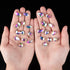 Sew On Rhinestones, Choupee 48PCS Mixed Shapes Sew On Glass Rhinestone Sewing Claw Rhinestone for Craft, Clothes, Garments, Dress, Earring, Belt, ...
