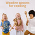 Harry Gifts for Women Kitchen Accessories Wooden Spoons for Cooking Utensils Set 7pcs Magic Wizard Spoon for Wedding&Housewarming-Wooden Spatula f...