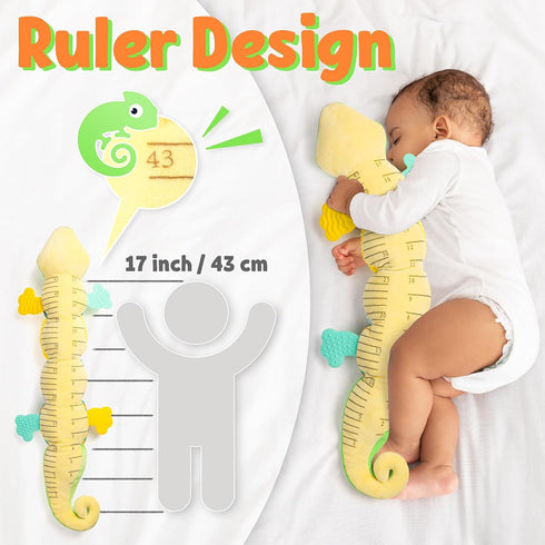 Baby Toys Musical Dinosaur,Infant Stuffed Animal Toys with Crinkle and Rattles,Soft Sensory Toys with Textures for Tummy Time Newborn Boys Girls 0...