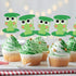 Green Glitter Frog Cupcake Toppers,Princess Frog Food Picks, Rainforest Party Decorations,Frog Birthday Baby Shower Cake Decor,Set of 24...