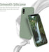 OTOFLY iPhone XR Case, Soft Silicone Full-Body Protective Bumper, Compatible with Apple iPhone XR 6.1 inch, Calke Green......