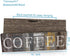 Rustic Farmhouse Kitchen Decor Sign Printed Wall Hanging Coffee Bar Plaque by 16x5 inches...