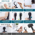 TAILI Shower Razor Holder Suction Cup 2 Packs, Heavy Duty Reusable Vacuum Suction Razor Hook, Bathroom Wall Hooks for Razor Towel Robe, Black...