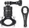 HSU Aluminum Bike Bicycle Handlebar Mount for GoPro Hero 12/11/10/9/8/7/6/5/4 Session AKASO Campark and Other Action Cameras, 360 Degrees Rotary M...