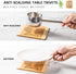 4pcs Bamboo Trivets for Hot Dishes, 6x6 inch Fish-Shaped Wood Hot Pads for Countertops and Kitchen, Decorative Trivets for Hot Pots and Pan, Versa...