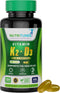 Vitamin K2 + D3 (120 Softgels) - Vitamin D3 K2 Supplement - Supports Cardiovascular & Bone Health - Non-GMO - Allergen-Free - 120 Softgels...