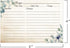 Recipe Cards 4x6, Premium Double-Sided Recipe Cards for Wedding, Bridal Shower, Housewarming, Set of 60 (4x6, Foliage)...