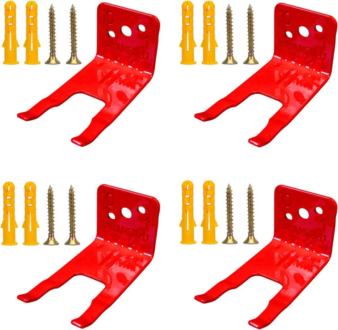 4 Pack Universal Fire Extinguisher Bracket, Fire Extinguisher Mounts & Brackets is Modified to Fit a Wide Range of Extinguishers from 5 to 13 lbs,...