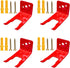 4 Pack Universal Fire Extinguisher Bracket, Fire Extinguisher Mounts & Brackets is Modified to Fit a Wide Range of Extinguishers from 5 to 13 lbs,...