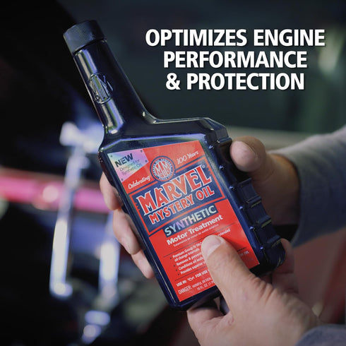 Marvel Mystery Oil 53835 Synthetic Motor Treatment- Removes & Prevents Sludge Build Up and Leaks, Reduces Wear and Tear, Increases Life of Engine,...