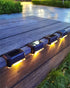?4Pack? Solar Ground Lights, 8LED Solar Powered Disk Lights Outdoor Waterproof Garden Light ?Landscape ?Lighting for? Yard Deck?Lawn?Patio Pathway...