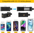Clip Clamp Phone Holder for Desk/Table/Easel/Board/Shelf,Compatible with 3.5~7.5 inch iPhone/GoPro/Webcam/Blink Camera,Aluminium Alloy 10 inch Len...