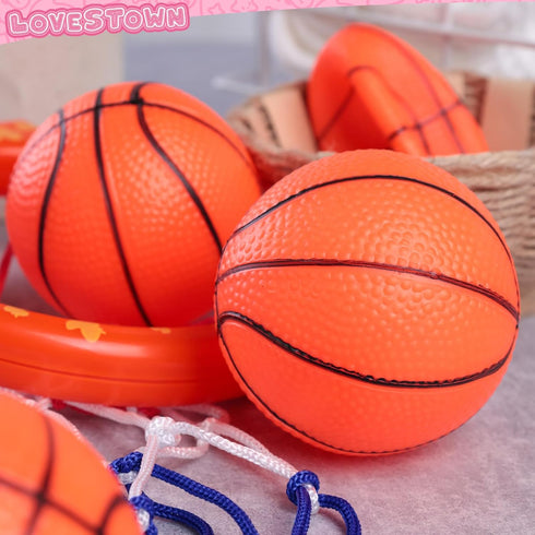LovesTown 4PCS Bathtub Basketball Hoop, Suction Cup Basketball Hoop Bath Toys Shower Toys for Kids Mini Basketball for Toddlers Gift...