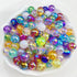 300 PCS 8mm Acrylic Round Beads Clear AB Colors Bubble Spacer Beads Loose Craft Beads for DIY Jewelry Making Bracelet Necklace Earring Ornament Wi...