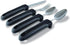Adaptive Eating Utensils by Celley for Parkinson's, Arthritis, MS, Elderly, Hand Tremors, Handicapped | 4pc Easy Grip Silverware Stainless Steel K...