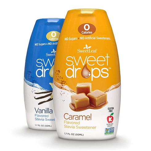 Sweetleaf Sweet Drops Vanilla and Caramel Bundle 1.7 oz Each...