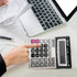 Desk Calculator, 12-Digit Solar Battery Office Calculator with Large LCD Display Big Sensitive Button, Dual Power Desktop Calculators...