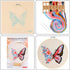 MIKIMIQI Embroidery Starter Kit with Pattern, Flowers Butterfly Stamped Embroidery Kit Including Embroidery Fabric, Bamboo Embroidery Hoop, Thread...