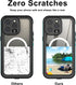 Case for iPhone 15 Pro Max,Compatible with MagSafe Waterproof DropProof DirtProof Snowproof Anti-Scratch Heavy Duty Full Body Protect Built in Scr...