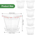 Orchid Pot, 7 Pack 6 Inch Clear Square Plastic Breathable Orchid Pots for Repotting, Plant Potswith Holes and Saucers for Indoor Plants, Spider Pl...