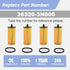 26320-3N000 4pcs Engine Oil Filter with O-rings and Drain Plug Gaskets Fits for 2021-2024 Kia Carnival 3.5L...