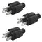 NEMA 5-15P Electrical Replacement Plugs End, Extension Cord Ends 125V 15A 2Pole 3Wire Male Plug?Ground Neutral Generator Plug, 3 Prong Power Repla...