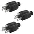 NEMA 5-15P Electrical Replacement Plugs End, Extension Cord Ends 125V 15A 2Pole 3Wire Male Plug?Ground Neutral Generator Plug, 3 Prong Power Repla...