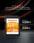 EF2_128GB UHS-I SD Card UHS-I Memory Card Fast Storage, Read Speed 100MB/s, Write Speed 90MB/s, C10, U3, V30, Full-HD & 4K Video, SD Card, Must-Ha...