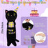 Long Cat Plush Pillow, 24inch Cute Birthday Plush Black Cat Plush, Birthday Stuffed Animal,Long Cat Plushie Soft Cat Hugging Pillow for Kids, Boys...