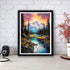Stamped Cross Stitch Kits - Mountain Tree Landscape Embroidery Kits for Beginners Adults,11 CT Patterns Dimensions Counted Cross Stitch Kits Arts ...